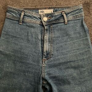 Zara high waisted “Marine Straight” jeans